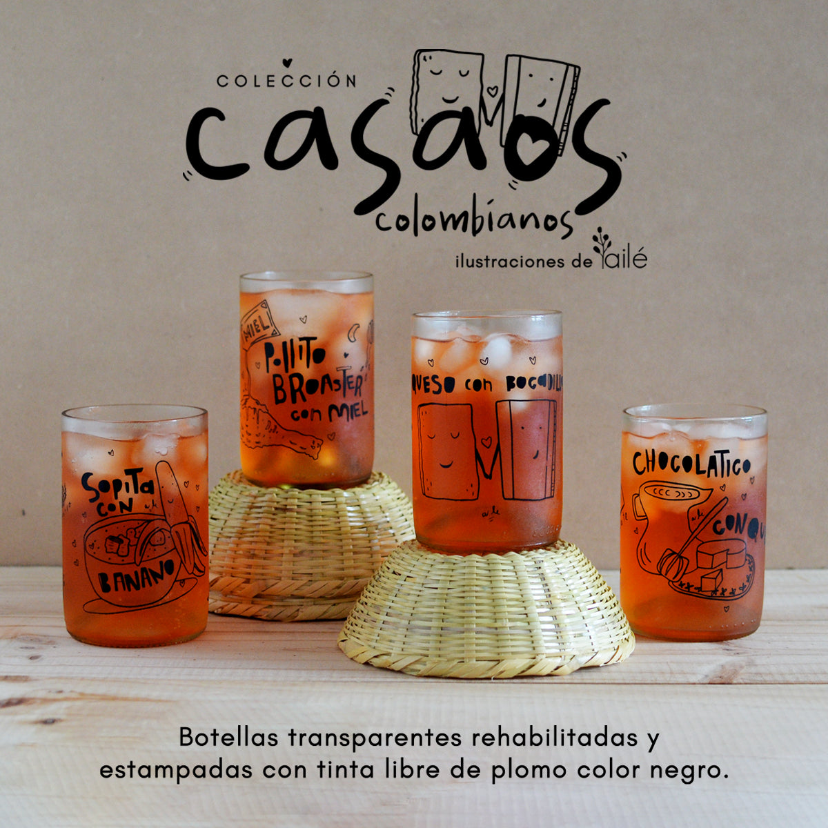 Colección Casaos Colombianos x4